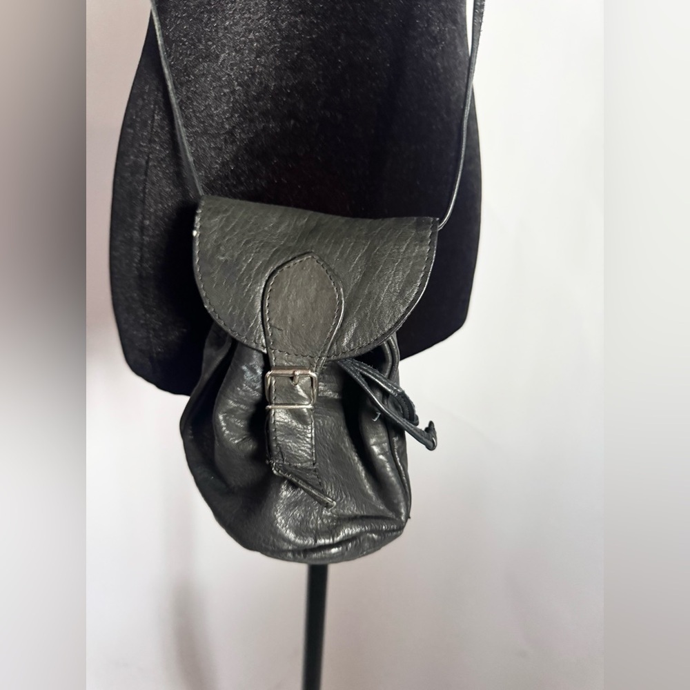 Mini Leather Bucket Bag - Picture 5 of 5